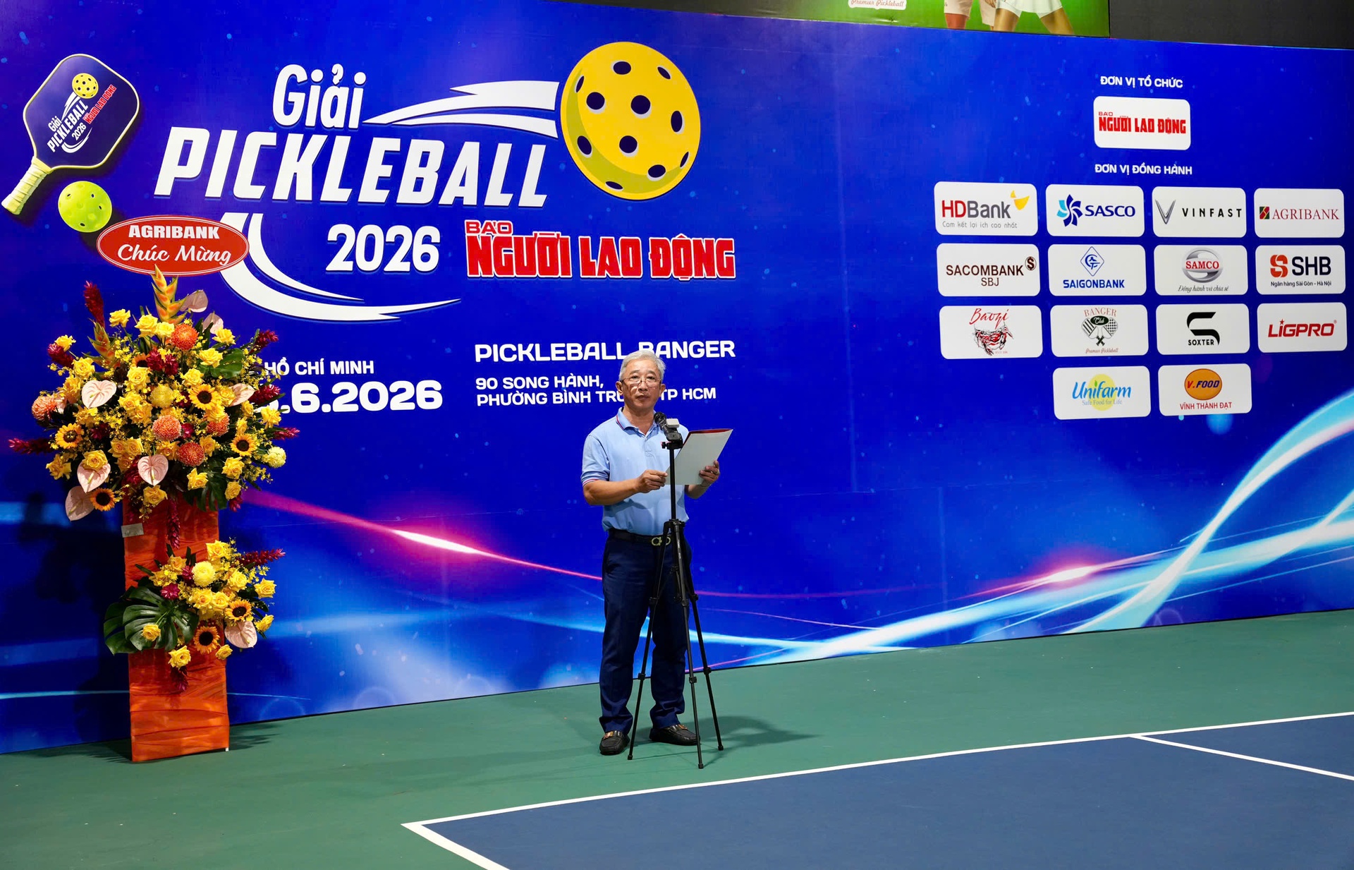 GIẢI PICKLEBALL B&Aacute;O NGƯỜI LAO ĐỘNG NĂM 2026: Sắc m&agrave;u khai mạc   - Ảnh 2.