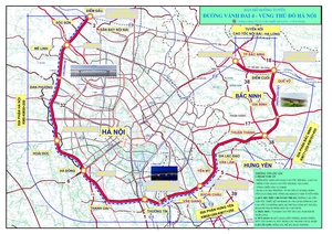 Tăng tổng mức đầu tư Dự án đường vành đai 4 - Vùng Thủ đô Hà Nội