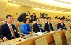 Phó Thủ tướng Trần Lưu Quang phát biểu tại Hội đồng Nhân quyền Liên Hiệp Quốc