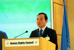 Phó Thủ tướng Trần Lưu Quang nêu quan điểm của Việt Nam tại Hội đồng Nhân quyền LHQ