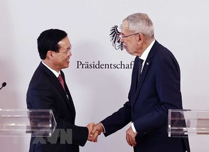 Chủ tịch nước Võ Văn Thưởng và Tổng thống Áo hội đàm