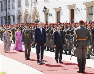 Cận cảnh lễ đón Chủ tịch nước Võ Văn Thưởng thăm Áo tại Cung điện Hofburg