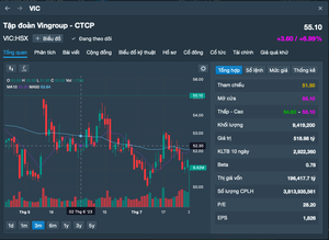 Cổ phiếu “họ” Vingroup kéo VN-Index tăng tăng 15 điểm