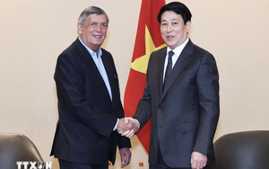 Chủ tịch nước Lương Cường tiếp Chủ tịch Đảng Cộng sản Chile
