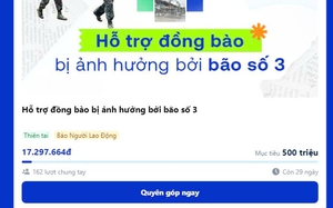 Báo Người Lao Động mở thêm kênh tiếp nhận ủng hộ đồng bào bị thiệt hại bởi bão số 3 qua Zalopay