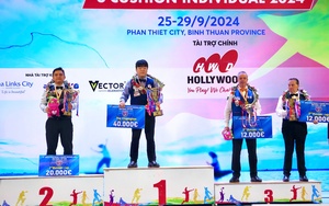 Trần Thanh Lực về nhì giải Billiards Carom 3 băng thế giới 2024