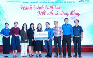 TCL chung tay báo Người Lao Động hỗ trợ các trường học thiệt hại do bão lũ tại miền Trung - Ảnh 2.