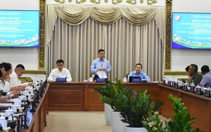 Phó Thủ tướng Thường trực Chính phủ Nguyễn Hòa Bình làm việc với lãnh đạo TP HCM- Ảnh 1.