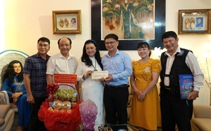 Thăm hỏi, tri ân NSND Thế Hiển và NSƯT Lê Thiện - Ảnh 2.