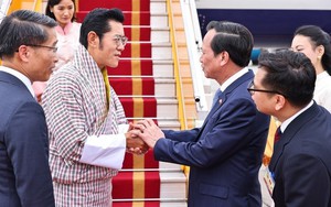 Chủ tịch nước Lương Cường đón, hội đàm với Quốc vương Bhutan- Ảnh 2.
