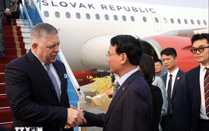 Thủ tướng L&ecirc; Minh Hưng chủ tr&igrave; Lễ đ&oacute;n Thủ tướng Slovakia thăm Việt Nam - Ảnh 2.