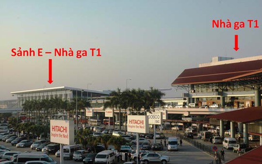 
Sân bay Nội Bài vừa xây thêm sảnh E thuộc Nhà ga T1