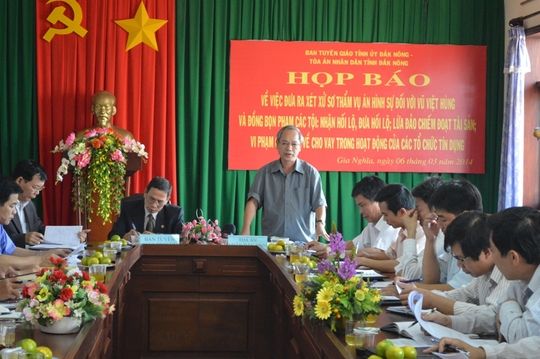 Ông Nguyễn Anh Loát, Phó chánh án TAND tỉnh Đắk Nông cho biết đã chuẩn bị kỹ lưỡng cho quá trình xử án