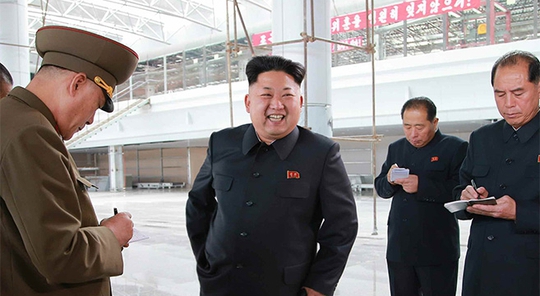 Ông Kim Jong-un thăm sân bay quốc tế Sunan. Ảnh: KCNA