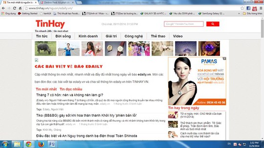 tinhay.vn là một trong hai trang thông tin điện tử khiến Công ty Linkhay bị xử phạt lần này.