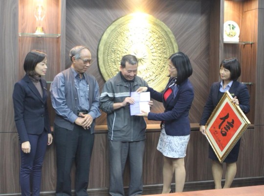 BIDV đã tổ chức thanh toán sổ tiết kiệm cho gia đình bà Hợi vào ngày 10-12. Ảnh: S.Nhung