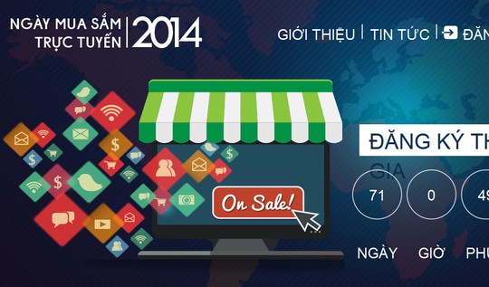 Website của Ngày mua sắm trực tuyến 2014 đã chính thức đi vào hoạt động từ ngày 25-9