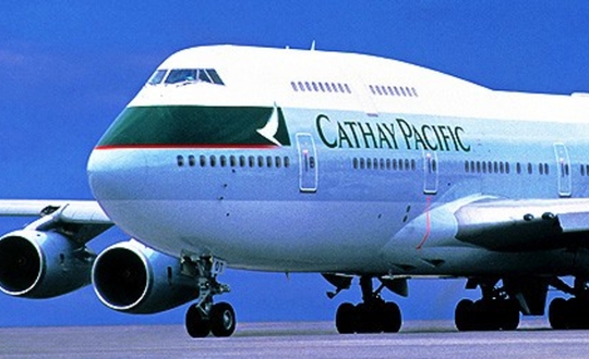 Một chiếc máy bay của hãng Cathay Pacific. Ảnh: iafrica.com
