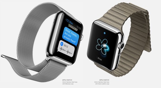 Apple Watch có 2 kích cỡ mặt đồng hồ khác nhau