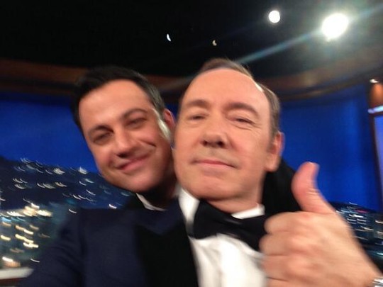 Jimmy Kimmel với Kevin Spacy