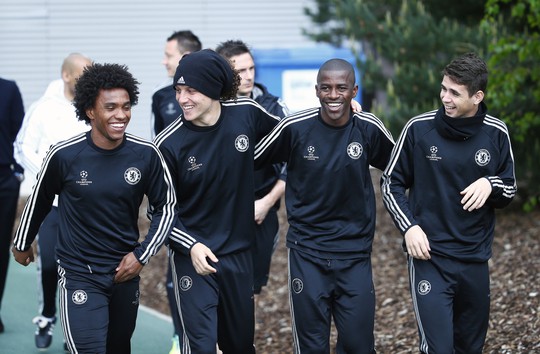Toàn thể cầu thủ Chelsea đều rất hưng phấn dù lịch thi đấu khắc nghiệt