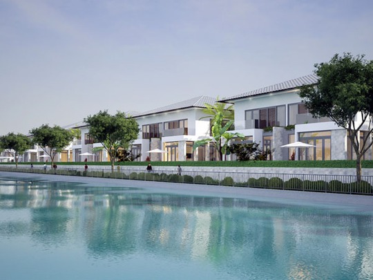 Một dự án biệt thự đang triển khai tại Nha Trang