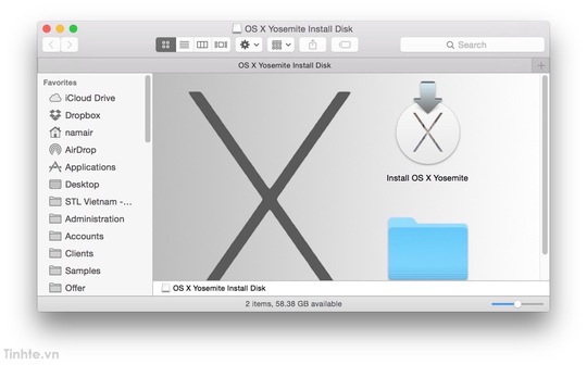 Tạo USB cài đặt OS X Yosemite