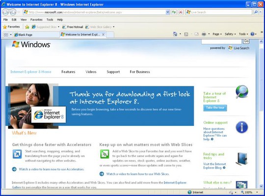 internet explorer 8 windows xp