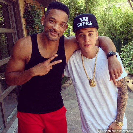 Trò đùa của Bieber có thể động chạm đến những ca sĩ da màu mà anh mang ơn, trong đó có Will Smith (ảnh từ Instagram Justin Bieber)