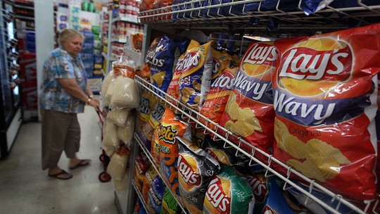 Những túi khoai tây chiên của Pepsi được bán tại Miami, Mỹ