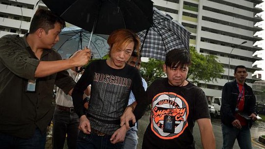 Nghi phạm Jack bị bắt giữ. Ảnh: Straits Times