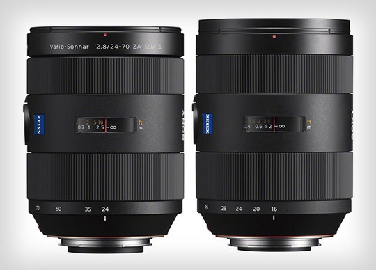 Sony bổ sung hai ống kính A-Mount 24-70mm và 16-35mm f/2.8