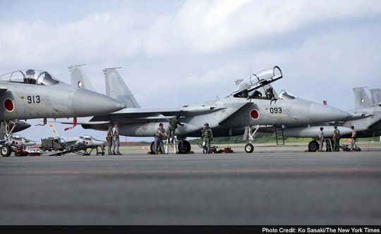 Chiến đấu cơ F-15 của Nhật Bản. Ảnh: New York Times