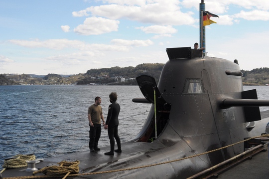 Tàu ngầm tấn công U-33 của Đức tham gia cuộc tập trận Dynamic Mongoose 2015. Ảnh: Stars and Stripes