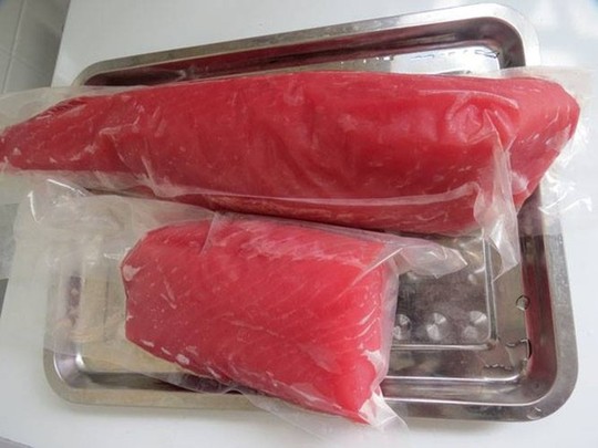 Cá ngừ Việt Nam không được ưa chuộng ở quán ăn Nhật bởi nhu cầu khách hàng ít và mùi vị không ngon. Ảnh: Hữu Đại.