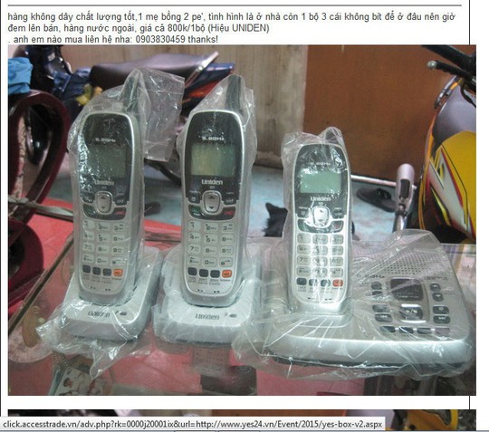 Điện thoại không dây lấn sóng 3G