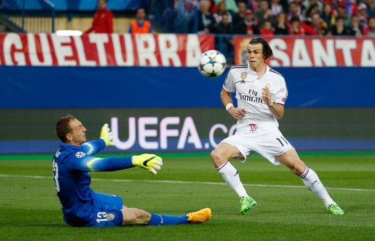 Bale bỏ lỡ cơ hội tốt nhất để mở tỉ số cho Real MadridẢnh: REUTERS