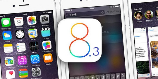 Cập nhật iOS 8.3 mới nhất