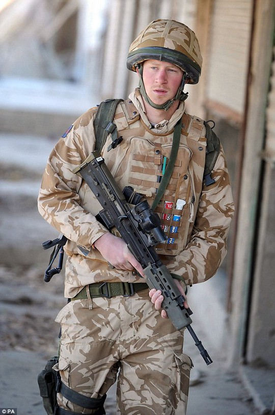 Hoàng tử Harry từng thực hiện sứ mệnh 2 lần tại Afghanistan. Ảnh:PA