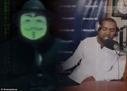 Anonymous đe dọa Kanye