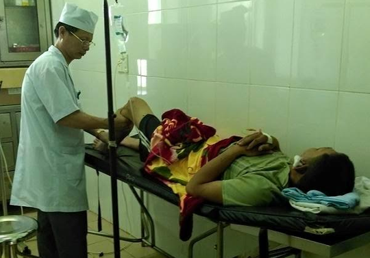 Ông Đính đang được chữa trị tại Bệnh viện Quân y 211