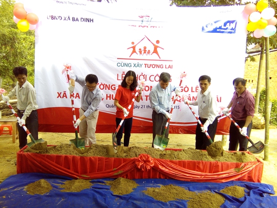 Lễ khởi công xây dựng Trường Mầm non Gò Lê vào ngày 21-7Ảnh: Nguyễn Vũ
