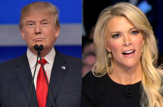 Ông Donald Trump (trái) từ chối xin lỗi cô Megyn Kelly (phải) . Ảnh: The Wrap