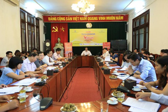 Quang cảnh buổi họp báo về chương trình “Vinh quang Việt Nam”