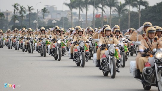 Phòng Cảnh sát giao thông Công an Hà Nội huy động toàn bộ lực lượng.