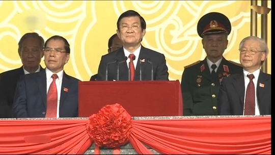 Chủ tịch nước Trương Tấn Sang đọc diễn văn kỷ niệm