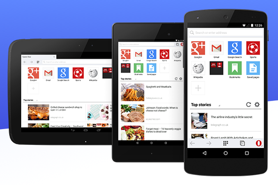 Opera Mini 8 là trình duyệt với nhiều tính năng mới cho người dùng Android Việt Nam