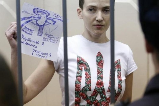 Nadia Savchenko trong nhà tù ở Nga. Ảnh: Reuters
