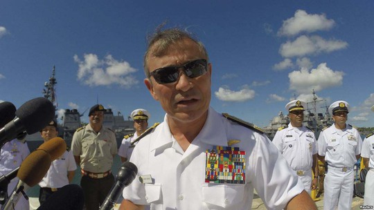 Đô đốc Harry Harris chỉ trích mạnh mẽ hành động xây đảo nhân tạo trái phép của Trung Quốc ở biển Đông  Ảnh: Reuters