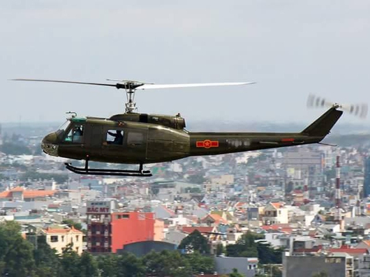 Một chiếc máy bay trực thăng UH-1 của Quân chủng Phòng không - Không quân - Ảnh minh họa